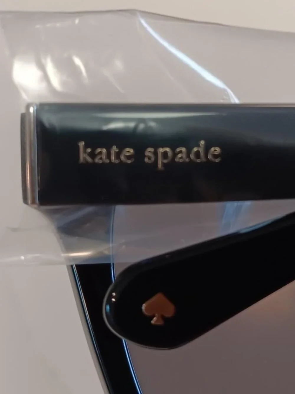 KATE SPADE Sunglasses Harlow/G/S 02M2 M9 Black with Case Polarized NEW